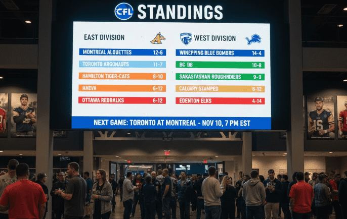 CFL standings